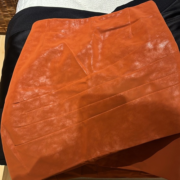 Zara Rust Asymmetrical Skirt - Picture 5 of 5